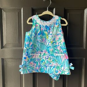 Lilly Pulitzer Baby Shift Dress in Blue Ibiza Cabana Cocktail size 18-24 months